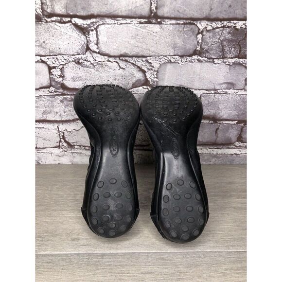 Tod's Black Leather Cap Toe Buckle Ballerina Ballet Flats Women's Sz 10M US/41EU - Picture 15 of 16